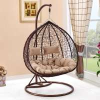 Wholesale Cheap Price Outdoor Furniture  Cocoon Hanging Wicker Egg Chair With Stand