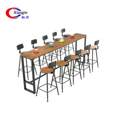 Competitive Price Long Narrow Home High Table Bar Chairs And Table