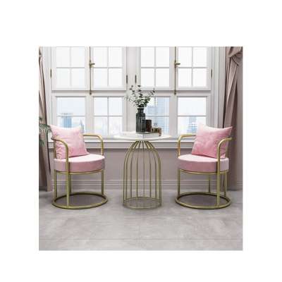 Metal Dining Luxury Accent Modern Chair Home Furniture Living Room Leisure Chair