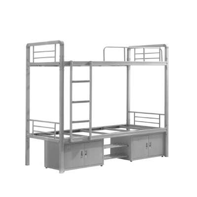 Military Metal Bunk Beds For Adult Double Dormitory Metal Bunk Bed With Stairs