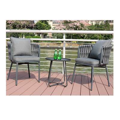 Cheap Patio Furniture Set Modern Outdoor Backyard Wicker Rattan Dining Aluminum  Garden Sets